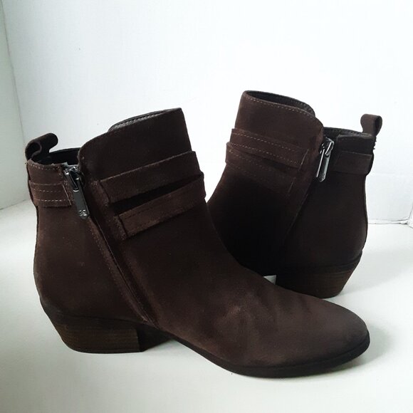 Sam Edelman Polina Women's Ankle Boot size 8M Brown Suede - Picture 5 of 15